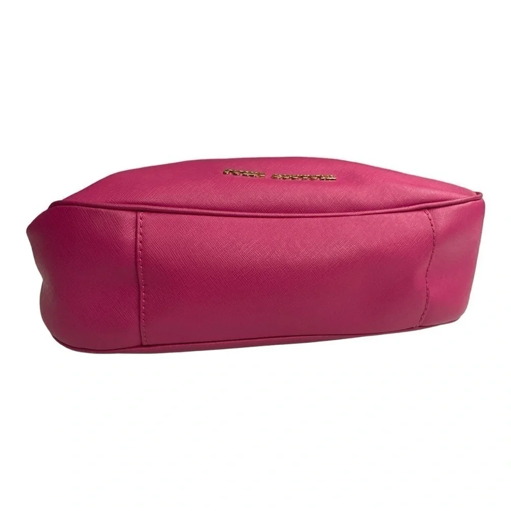 Juicy Couture Saffiano Pink Leather Hobo Bag